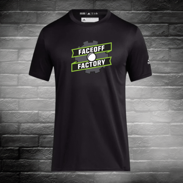 Faceoff Factory Logo - Adidas Clima Tech Tee - Image 2