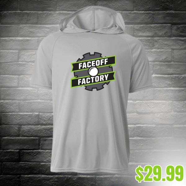 Faceoff Factory  - A4 Hooded Performance Tee - Image 2