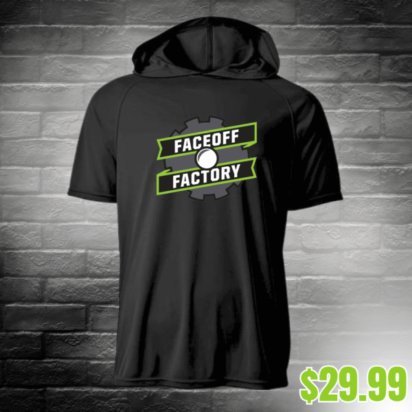 Faceoff Factory  - A4 Hooded Performance Tee - Image 3