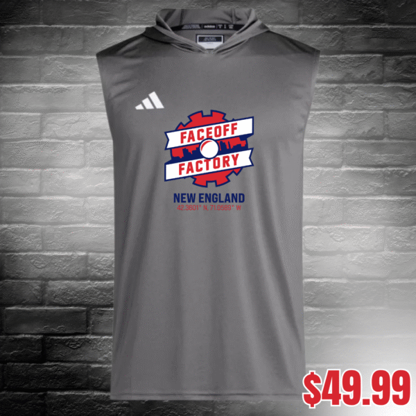 Faceoff Factory New England - Adidas Performance Sleeveless Shirt - Image 2