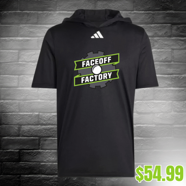 Faceoff Factory - Adidas Performance Short Sleeve Hooded Shirt - Image 3